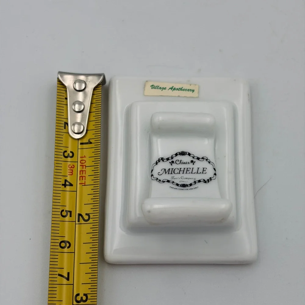 Twos Company Michelle Chintz Miniature Porcelain Floral Picture Frame Gold Trim